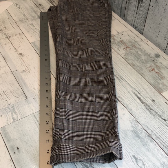 Jules & Leopold Checkered Cuffed High Waisted Ankle Pull On Pants Large - Picture 8 of 8